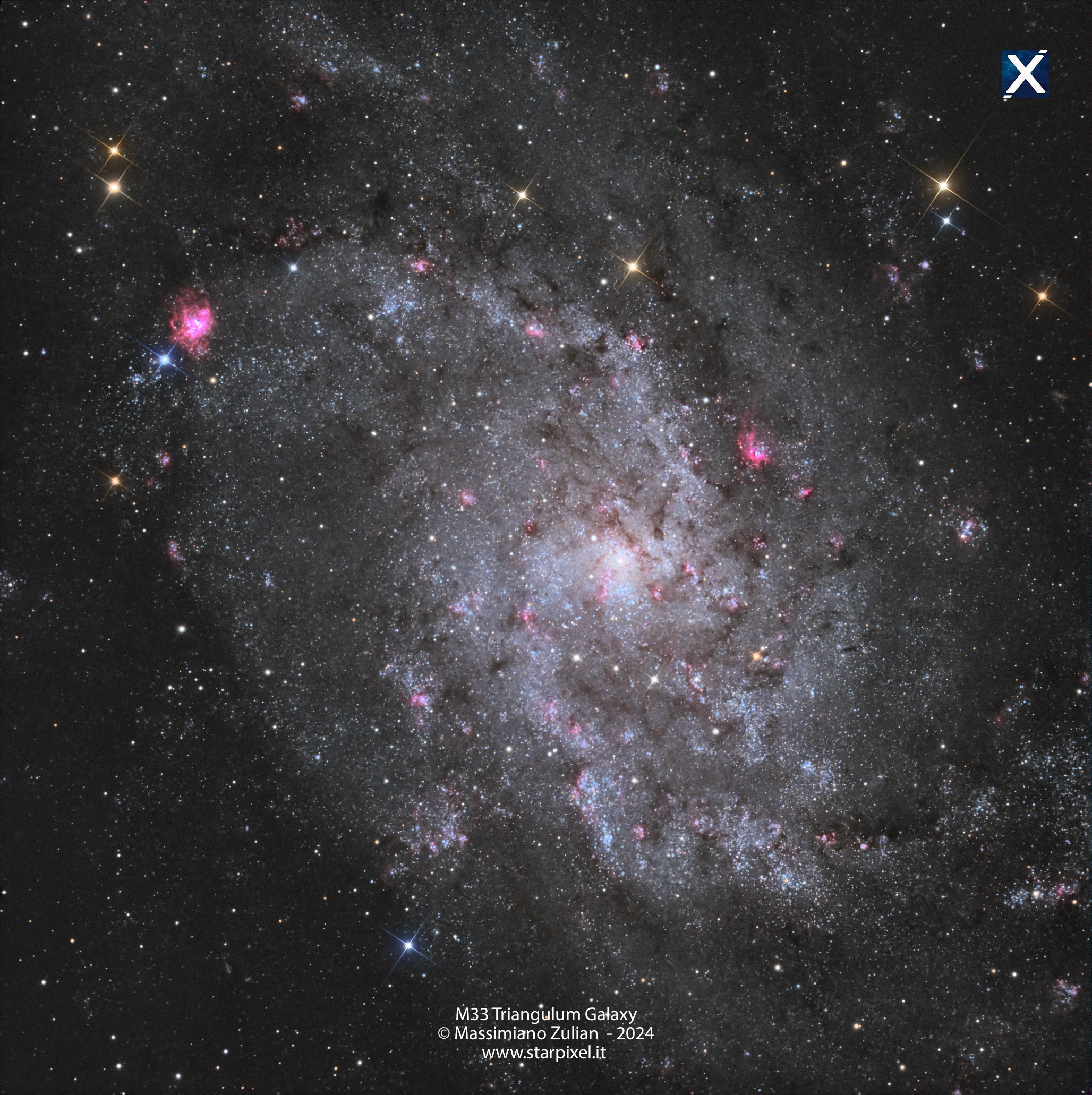 M33 GALASSIA NELLA COSTELLAZIONE DEL TRIANGOLO